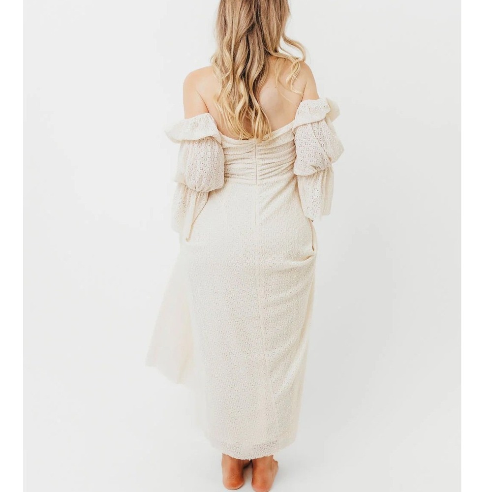 Worth Collective Corrine Maxi Dress in Light Butter Yellow - Size Small NWT - Picture 2 of 10